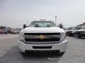 2013 Summit White Chevrolet Silverado 3500HD WT Regular Cab 4x4 Dually Chassis  photo #2