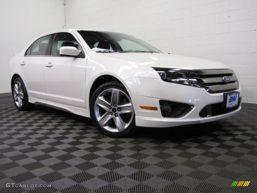 2011 Fusion Sport - White Platinum Tri-Coat / Sport Black/Charcoal Black photo #1