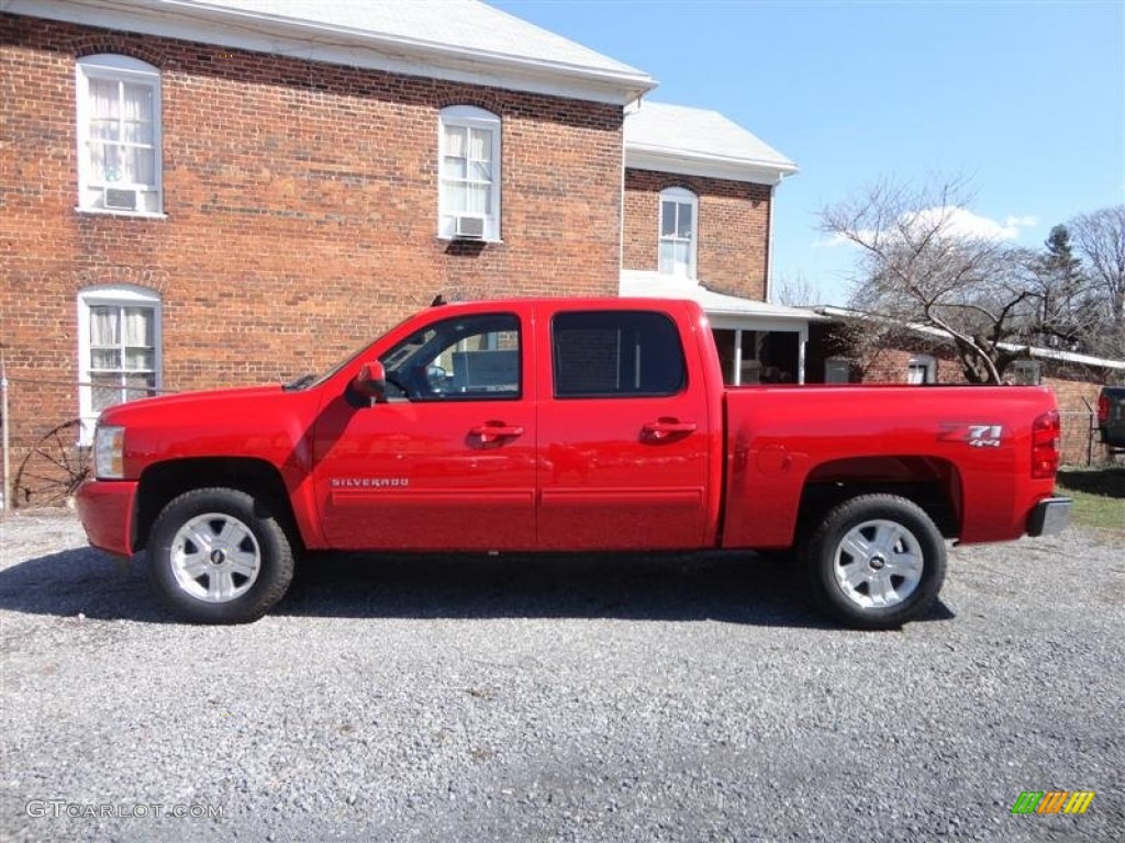 2013 Silverado 1500 LT Crew Cab 4x4 - Victory Red / Ebony photo #4