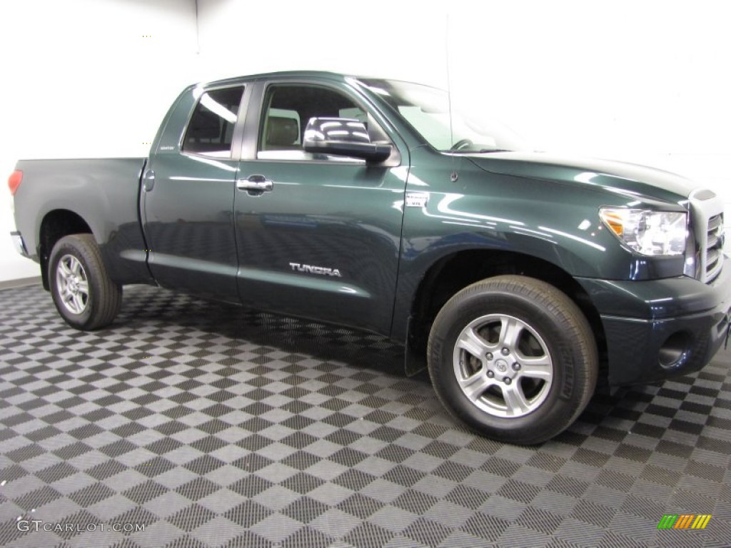 2007 Tundra Limited Double Cab 4x4 - Timberland Mica / Beige photo #3