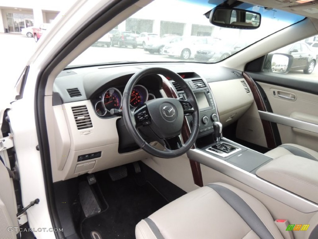 Sand Interior 2008 Mazda CX-9 Grand Touring Photo #78820831