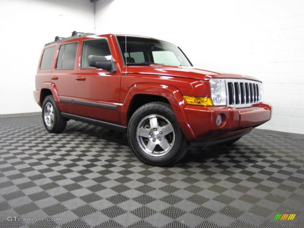 Inferno Red Crystal Pearl Jeep Commander