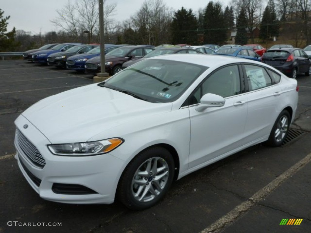 2013 Fusion SE - Oxford White / Dune photo #5