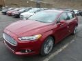 Ruby Red Metallic 2013 Ford Fusion Titanium AWD Exterior