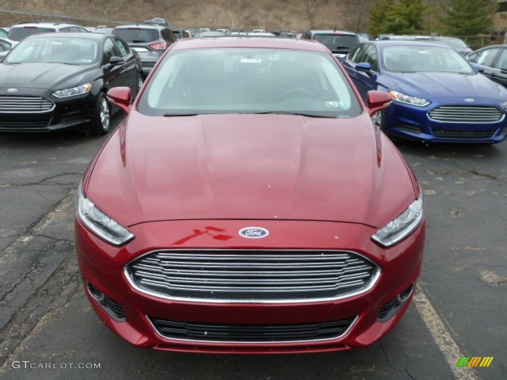 2013 Fusion Titanium AWD - Ruby Red Metallic / Charcoal Black photo #6