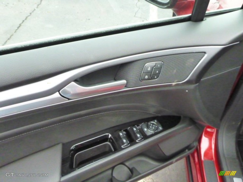 2013 Fusion Titanium AWD - Ruby Red Metallic / Charcoal Black photo #11