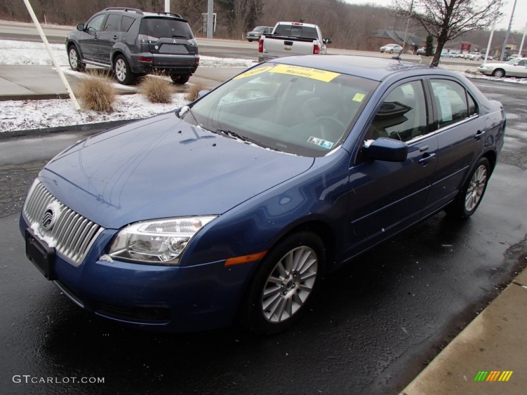 2009 Milan V6 Premier - Sport Blue Metallic / Dark Charcoal/Medium Light Stone photo #4