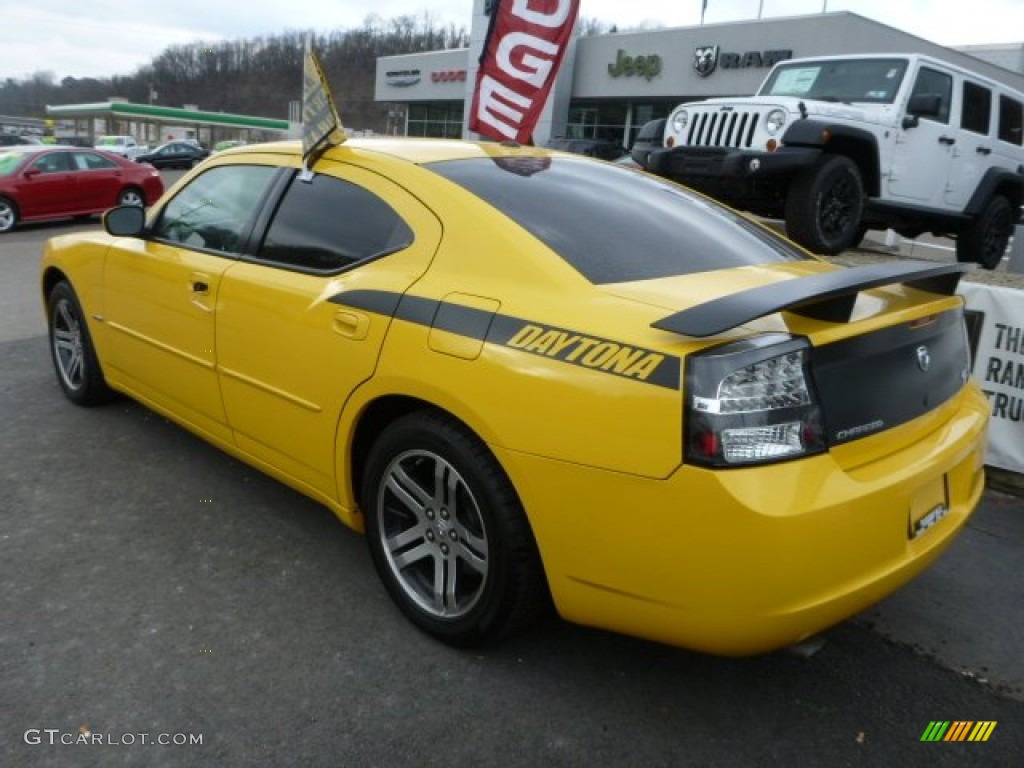 2006 Charger R/T Daytona - Top Banana Yellow / Dark Slate Gray/Light Graystone photo #3