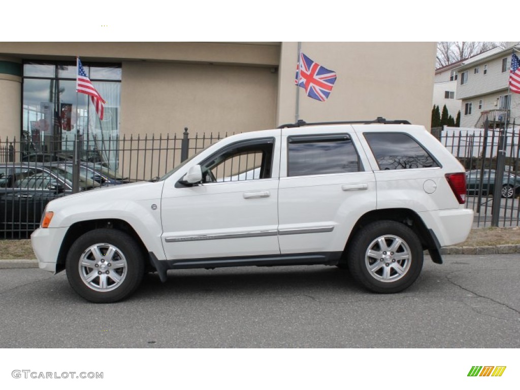 2008 Grand Cherokee Limited 4x4 - Stone White / Dark Slate Gray/Light Graystone photo #3