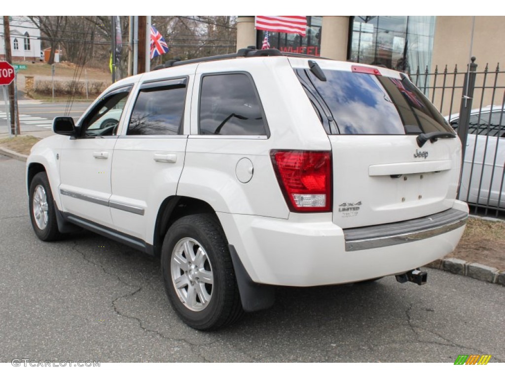 2008 Grand Cherokee Limited 4x4 - Stone White / Dark Slate Gray/Light Graystone photo #4