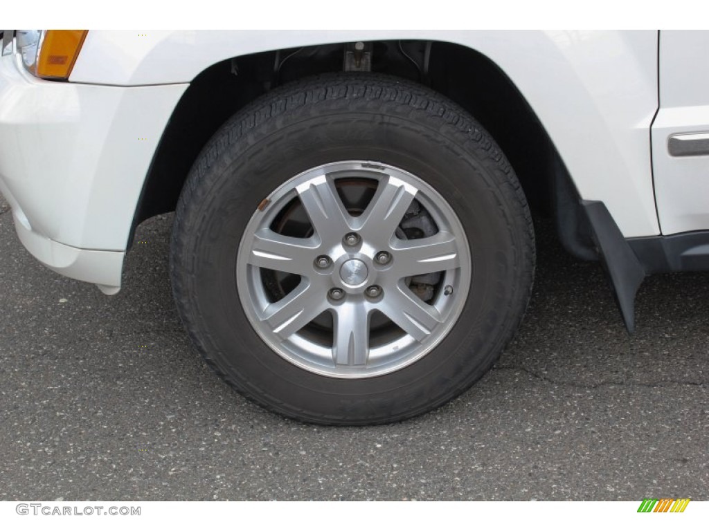 2008 Grand Cherokee Limited 4x4 - Stone White / Dark Slate Gray/Light Graystone photo #8