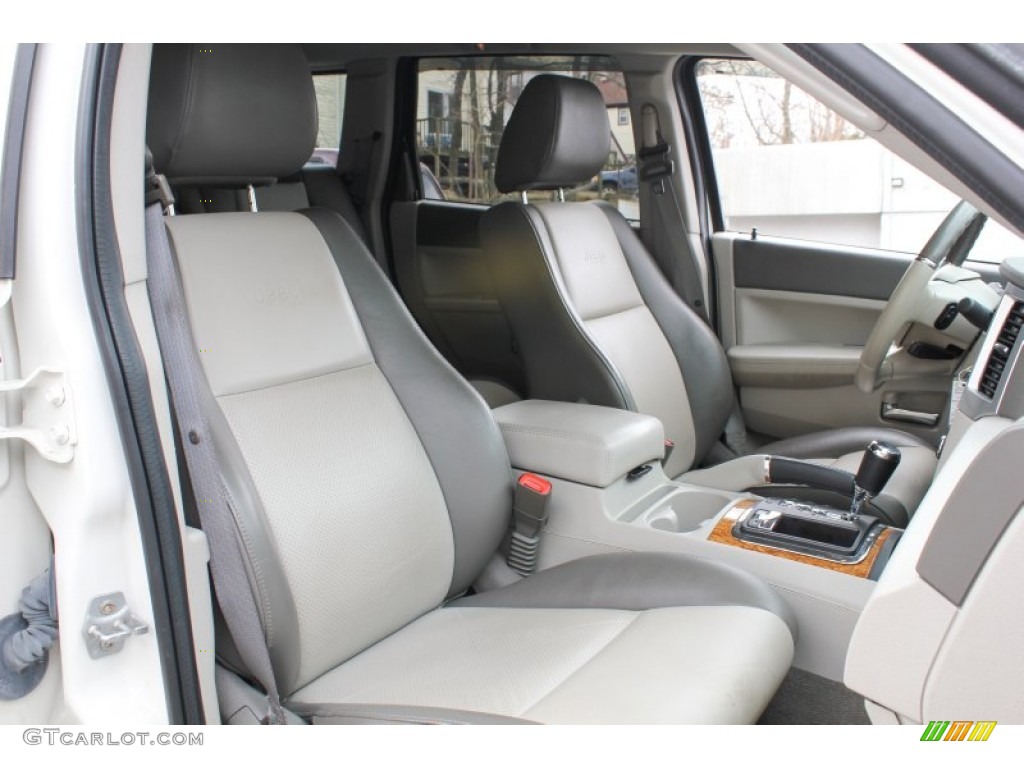 2008 Grand Cherokee Limited 4x4 - Stone White / Dark Slate Gray/Light Graystone photo #10