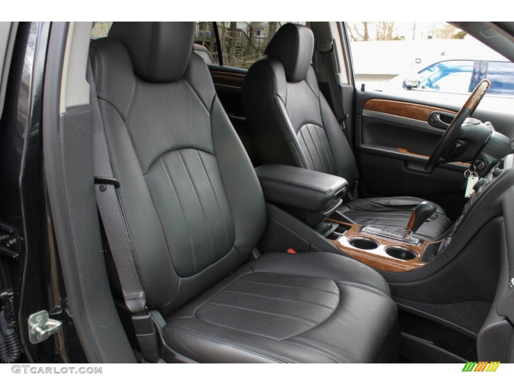 2010 Enclave CXL AWD - Carbon Black Metallic / Ebony/Ebony photo #10