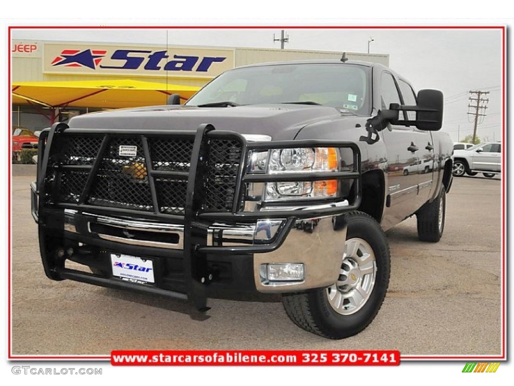 2010 Silverado 2500HD LT Crew Cab 4x4 - Taupe Gray Metallic / Ebony photo #1