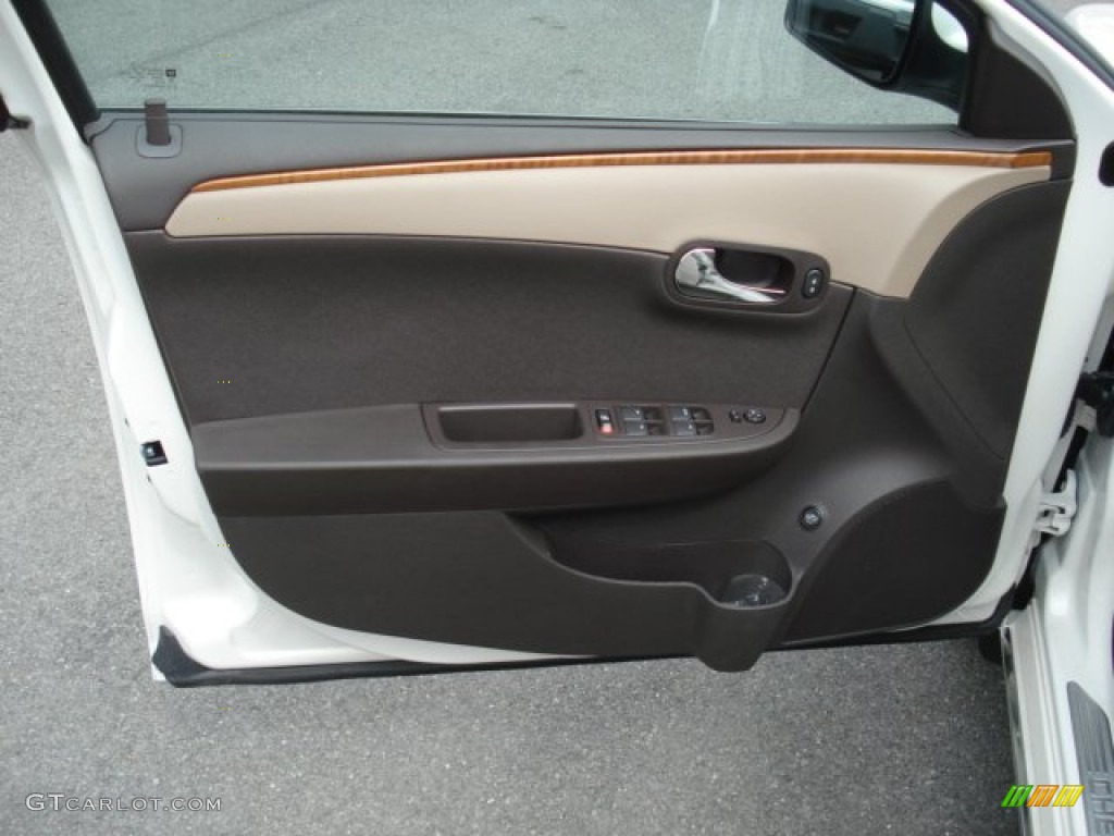 2012 Chevrolet Malibu LT Cocoa/Cashmere Door Panel Photo #78829491