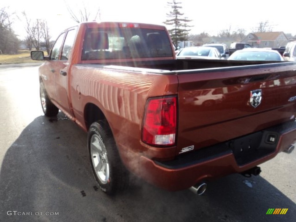 2013 1500 Express Quad Cab 4x4 - Copperhead Pearl / Black/Diesel Gray photo #3