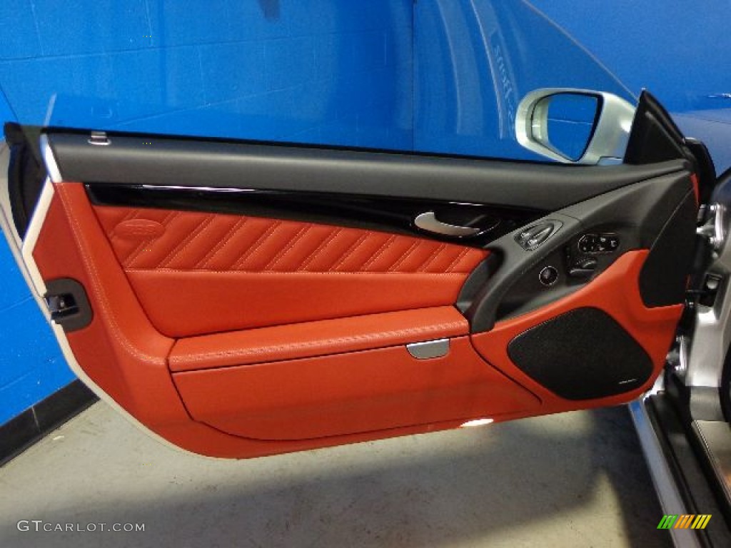 2012 Mercedes-Benz SL 550 Roadster designo Classic Red Door Panel Photo #78830864
