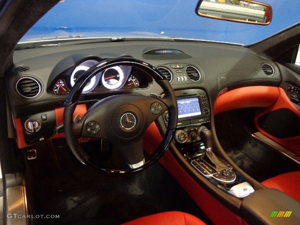 2012 Mercedes-Benz SL 550 Roadster designo Classic Red Dashboard Photo #78830894