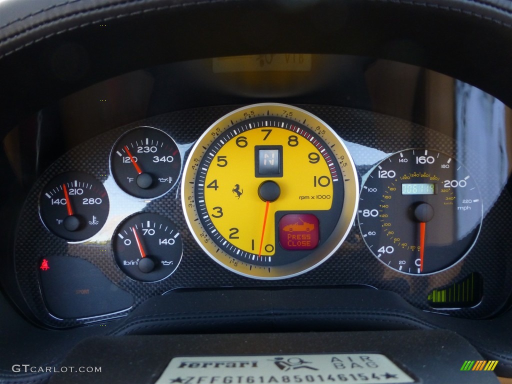 2005 Ferrari 575 Superamerica Roadster F1 Gauges Photo #78830957
