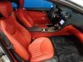 2012 Mercedes-Benz SL designo Classic Red Interior Front Seat Photo