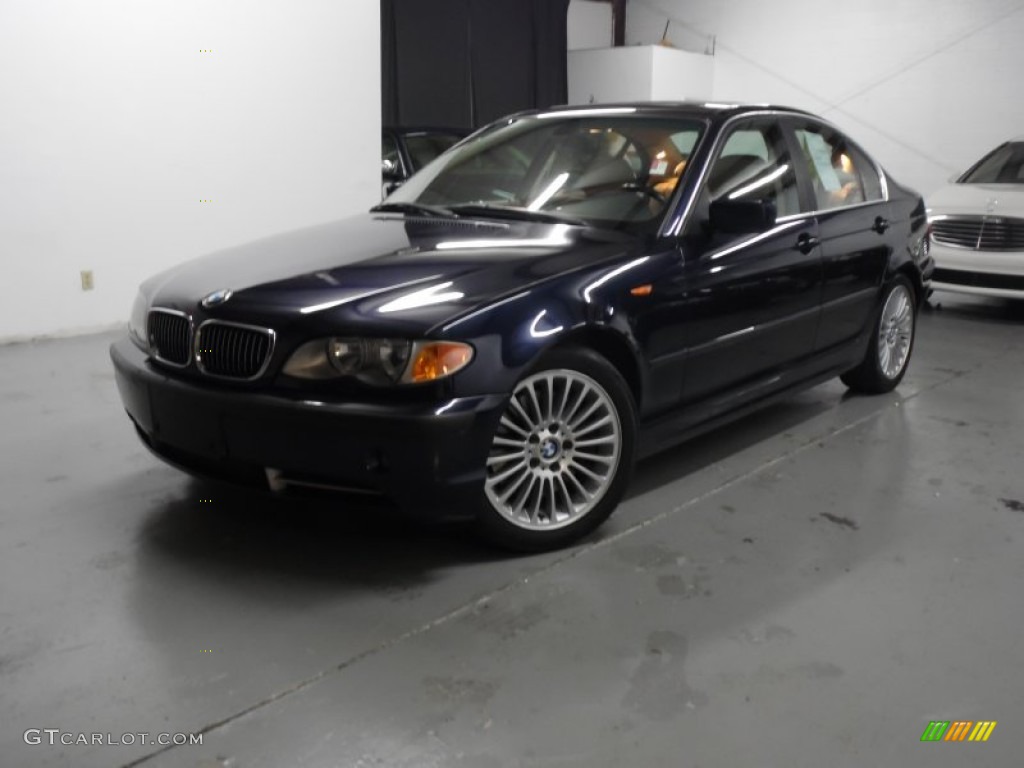 2003 3 Series 330i Sedan - Orient Blue Metallic / Sand photo #1