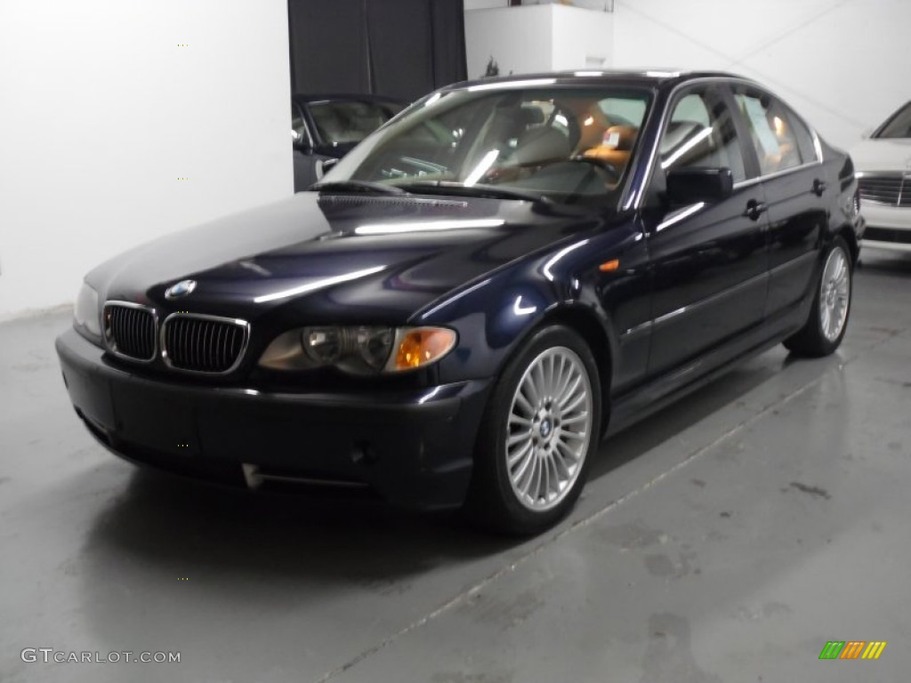 2003 3 Series 330i Sedan - Orient Blue Metallic / Sand photo #6