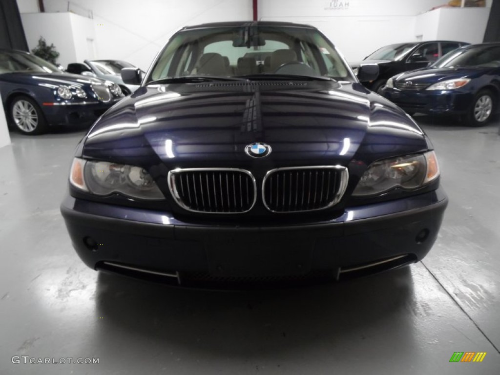 2003 3 Series 330i Sedan - Orient Blue Metallic / Sand photo #9