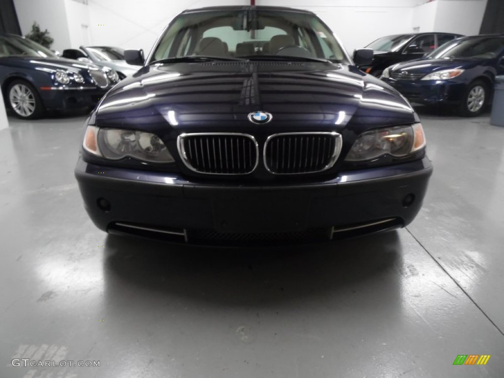 2003 3 Series 330i Sedan - Orient Blue Metallic / Sand photo #11