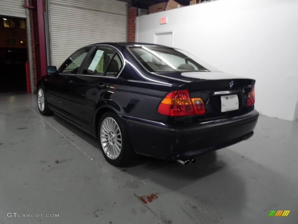 2003 3 Series 330i Sedan - Orient Blue Metallic / Sand photo #14