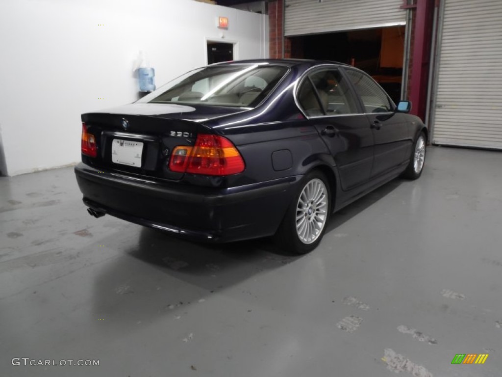 2003 3 Series 330i Sedan - Orient Blue Metallic / Sand photo #15