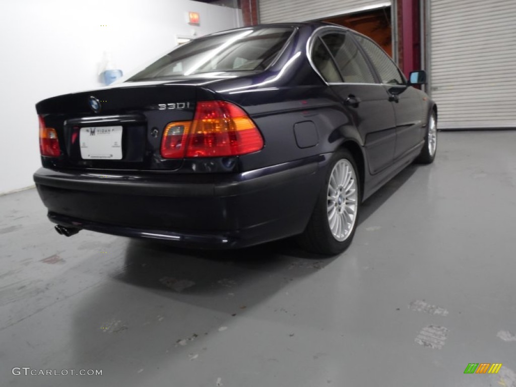 2003 3 Series 330i Sedan - Orient Blue Metallic / Sand photo #17