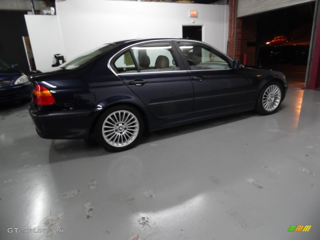 2003 3 Series 330i Sedan - Orient Blue Metallic / Sand photo #19