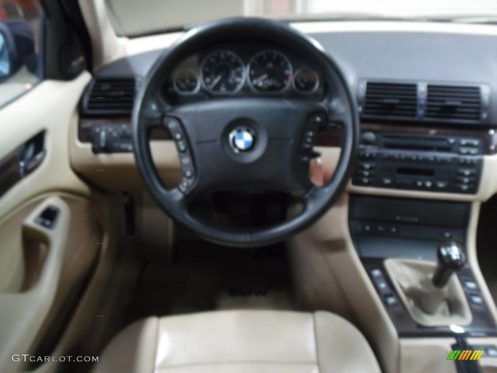 2003 3 Series 330i Sedan - Orient Blue Metallic / Sand photo #23