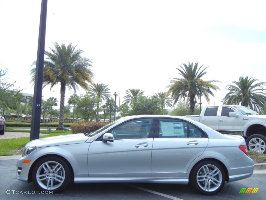 Iridium Silver Metallic 2013 Mercedes-Benz C 250 Sport Exterior Photo #78831629