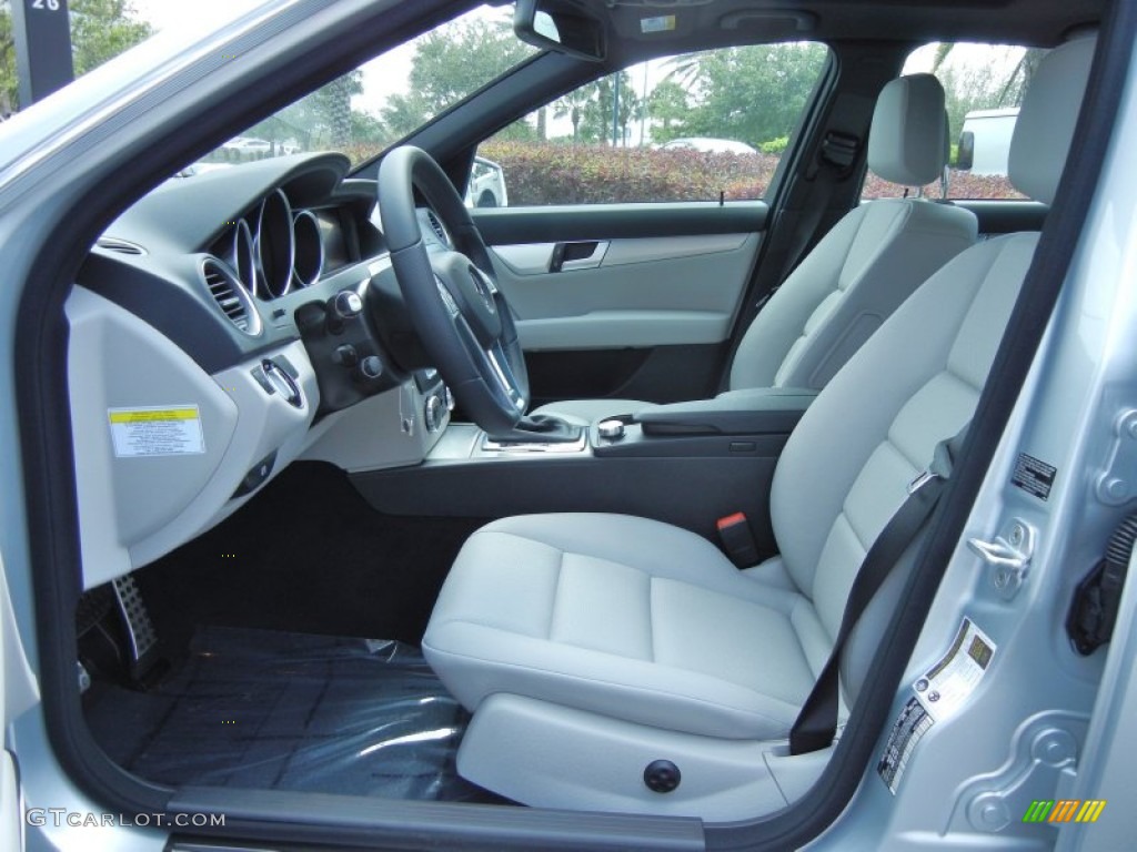Ash/Black Interior 2013 Mercedes-Benz C 250 Sport Photo #78831666