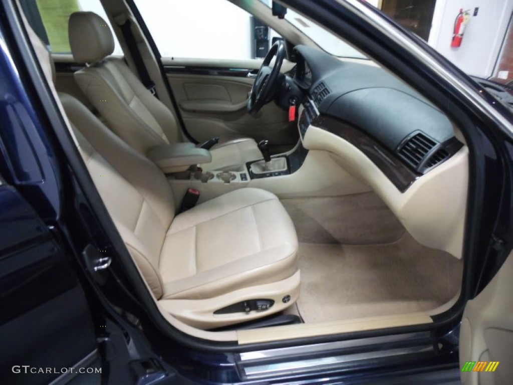 2003 3 Series 330i Sedan - Orient Blue Metallic / Sand photo #28