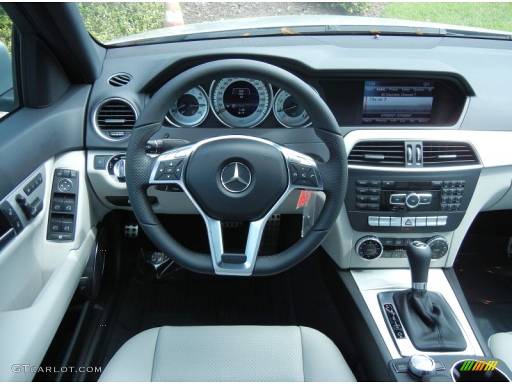 2013 Mercedes-Benz C 250 Sport Ash/Black Dashboard Photo #78831704