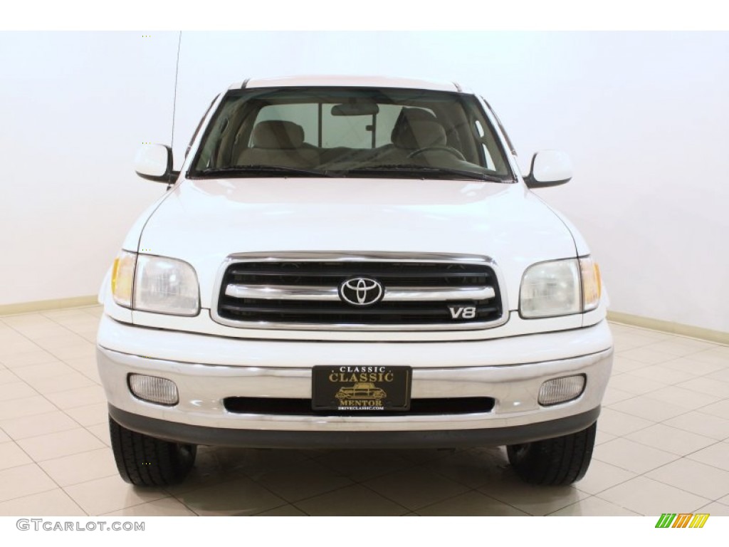2000 Tundra Limited Extended Cab 4x4 - Natural White / Oak photo #2