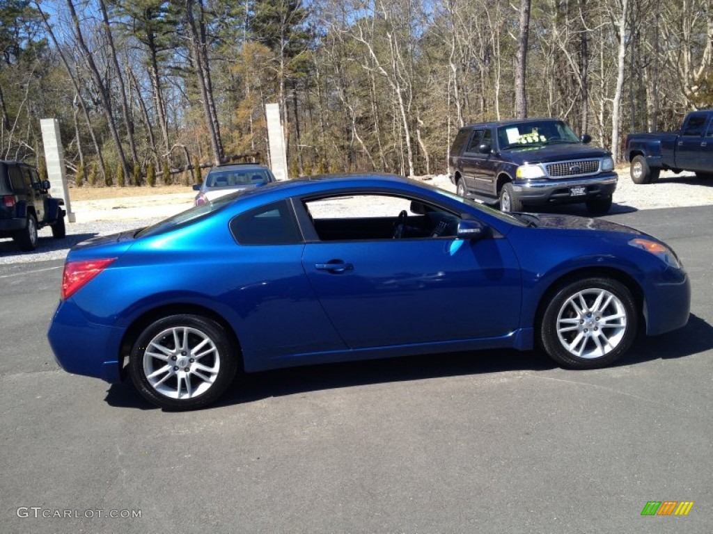 2008 Altima 3.5 SE Coupe - Azure Blue Metallic / Charcoal photo #6