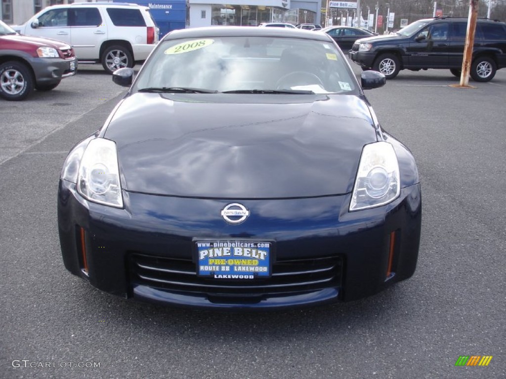2008 350Z Coupe - San Marino Blue / Carbon photo #2