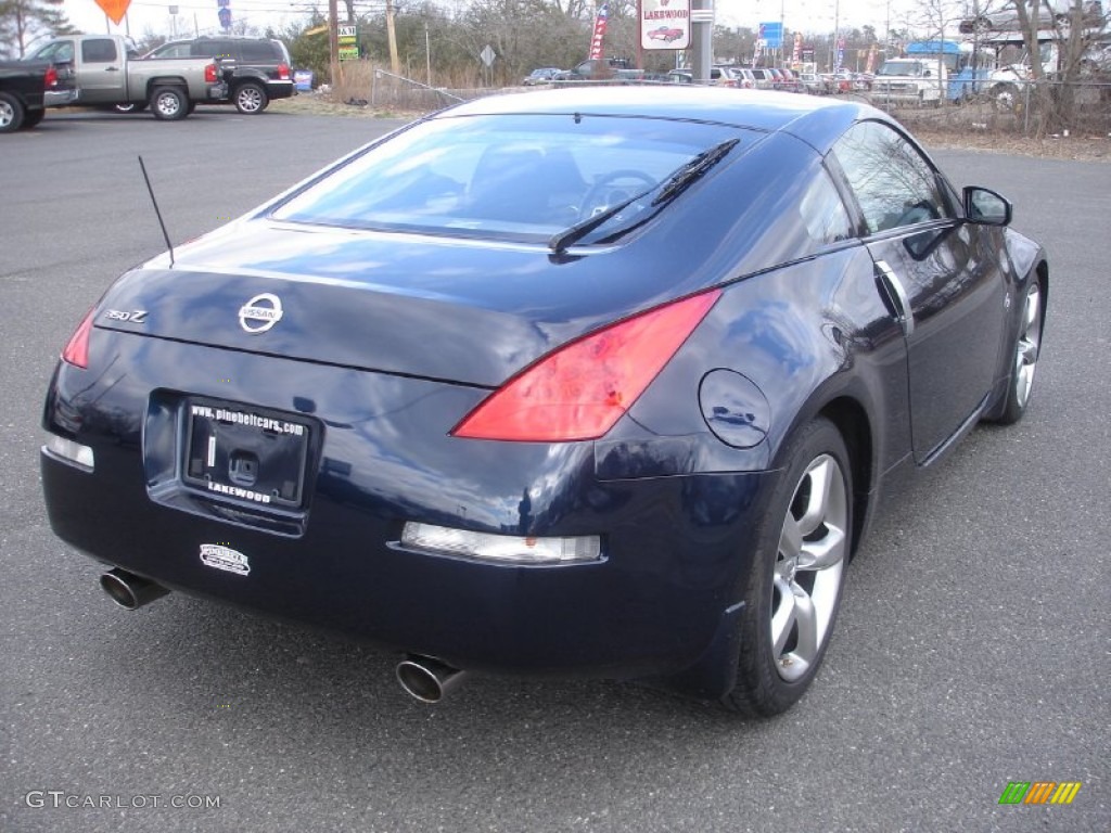 2008 350Z Coupe - San Marino Blue / Carbon photo #4