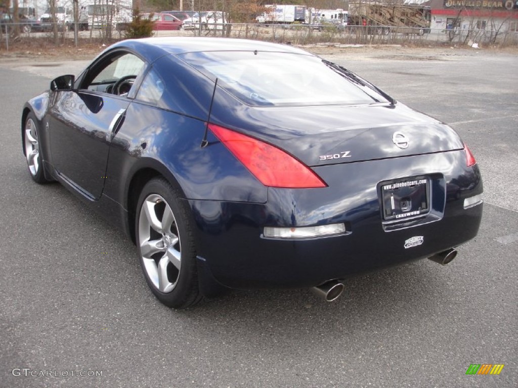 2008 350Z Coupe - San Marino Blue / Carbon photo #6