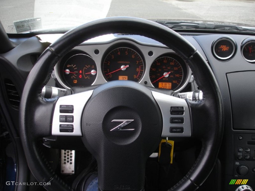 2008 350Z Coupe - San Marino Blue / Carbon photo #13
