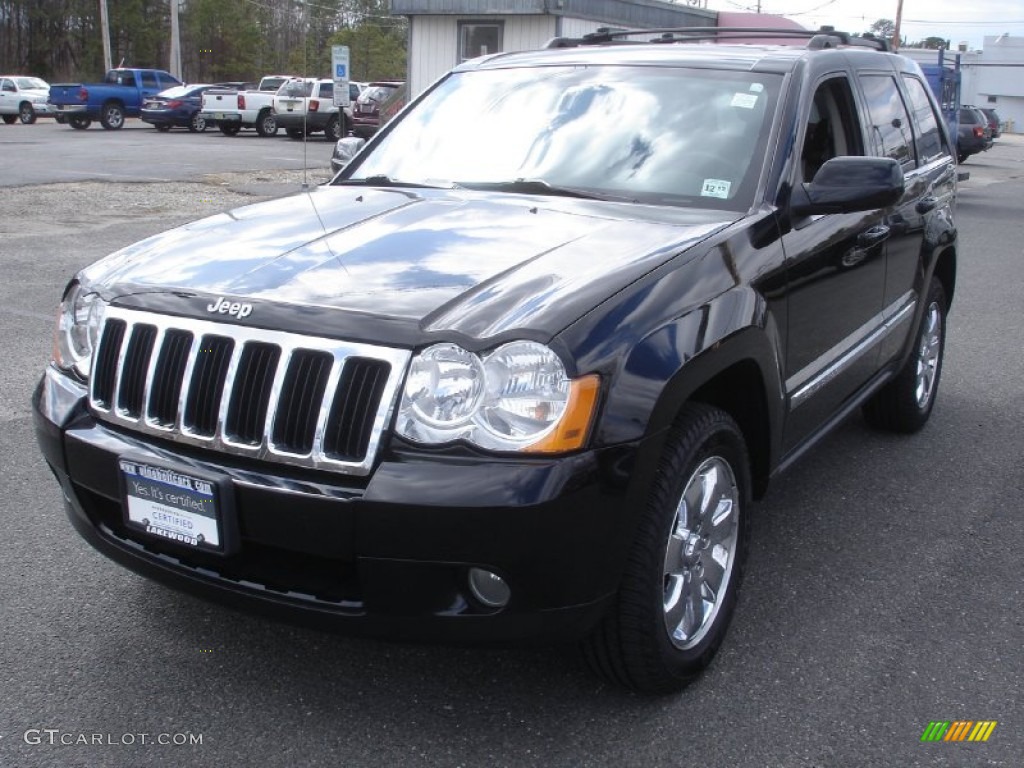 2008 Grand Cherokee Limited 4x4 - Black / Dark Khaki/Light Graystone photo #1