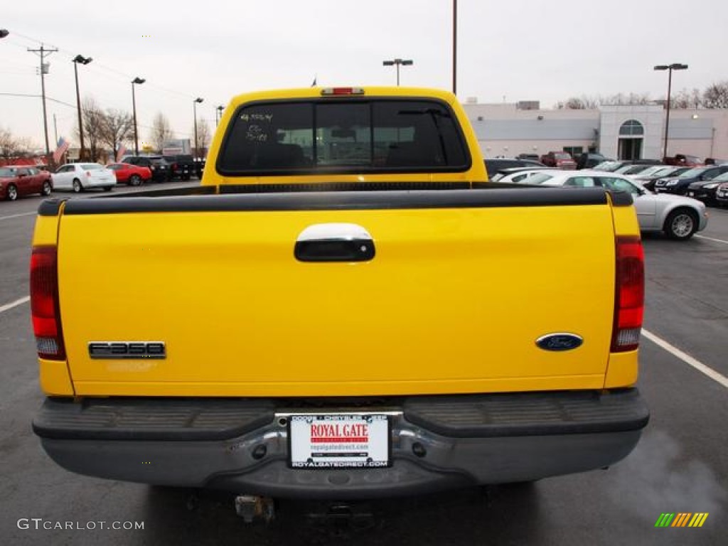 2006 F350 Super Duty Amarillo Edition Crew Cab 4x4 - Blazing Yellow / Black photo #5