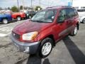 2002 Impulse Red Toyota RAV4 4WD  photo #3