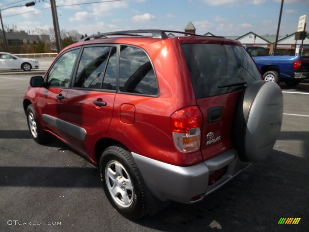 2002 RAV4 4WD - Impulse Red / Taupe photo #5