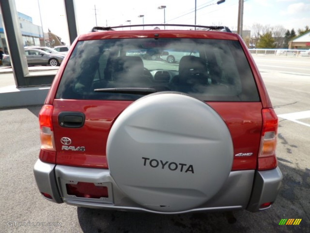 2002 RAV4 4WD - Impulse Red / Taupe photo #6