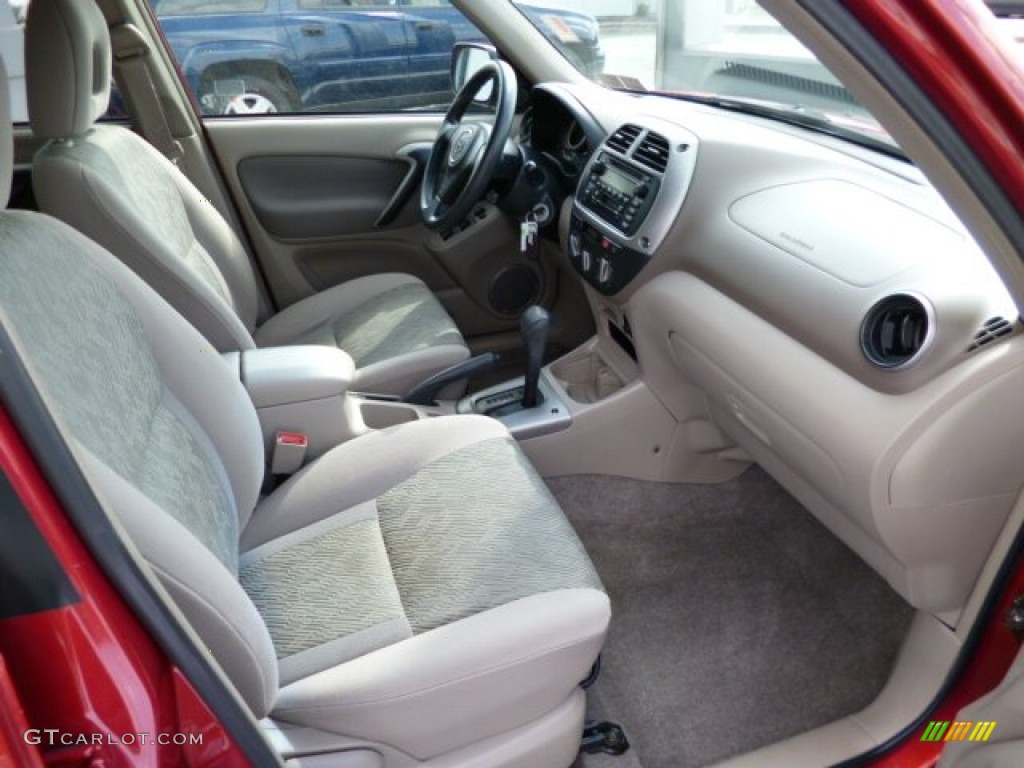 2002 RAV4 4WD - Impulse Red / Taupe photo #10