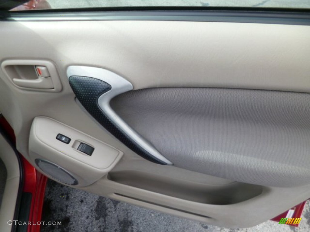 2002 RAV4 4WD - Impulse Red / Taupe photo #11